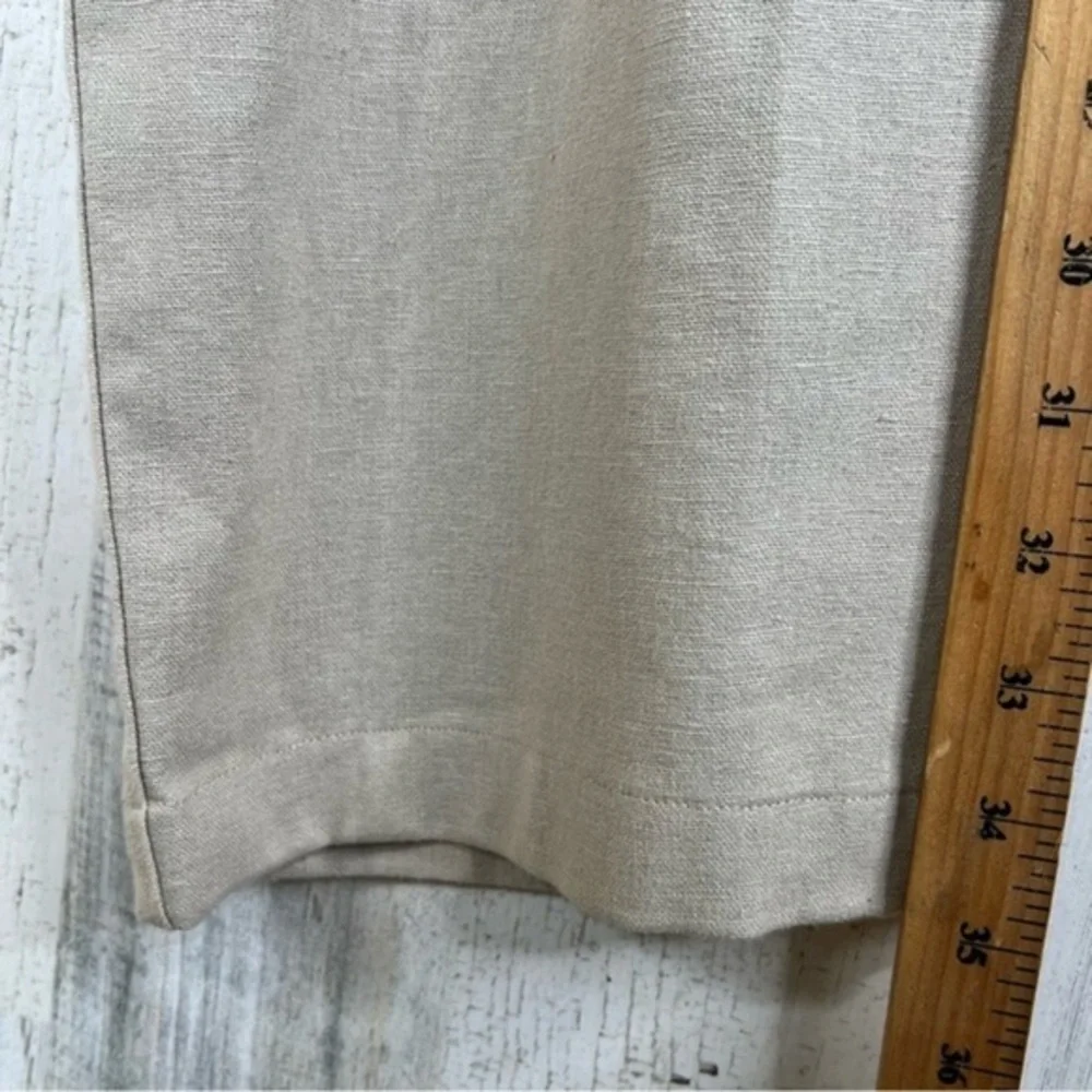 Marc Anthony Luxury Linen Blend Pants Straight Leg Mens Waist 33x30 Nerutral‎